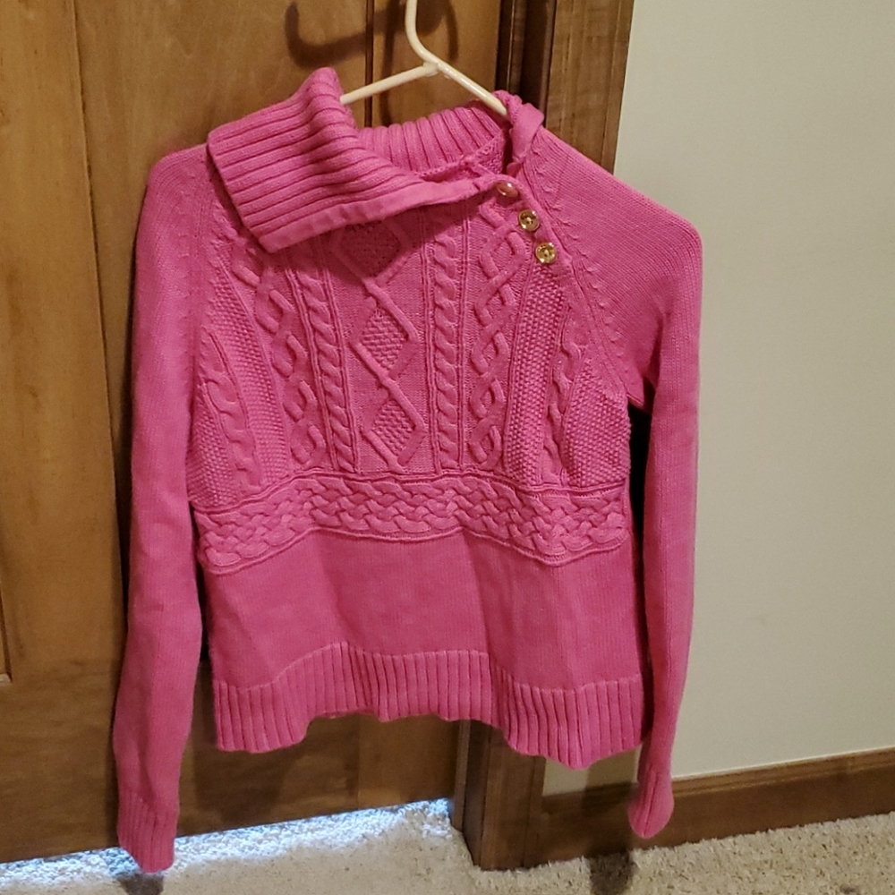 Chaps Girls' Large Pink Sweater